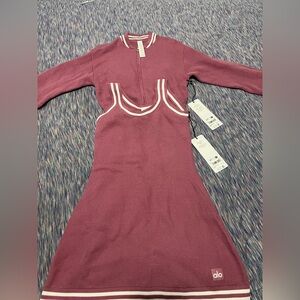 Alo Pink Long Sleeve Dress